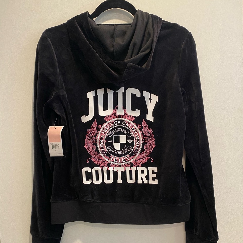 Juicy Couture Velour Zip Up Jacket: M
